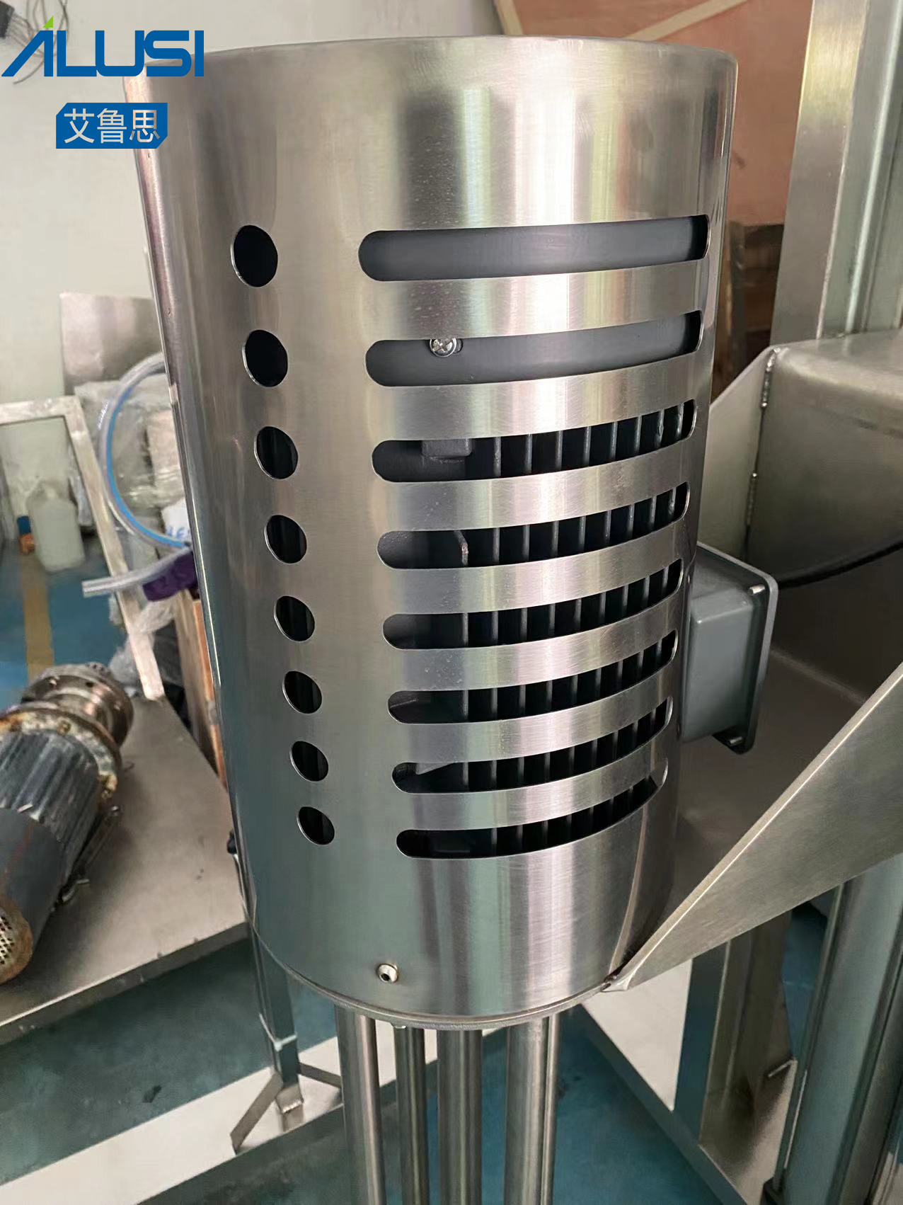 100L Liquid Soap Paint Homogenization Machine Sanitary Stainless Steel Motor Pneumatic Lifting