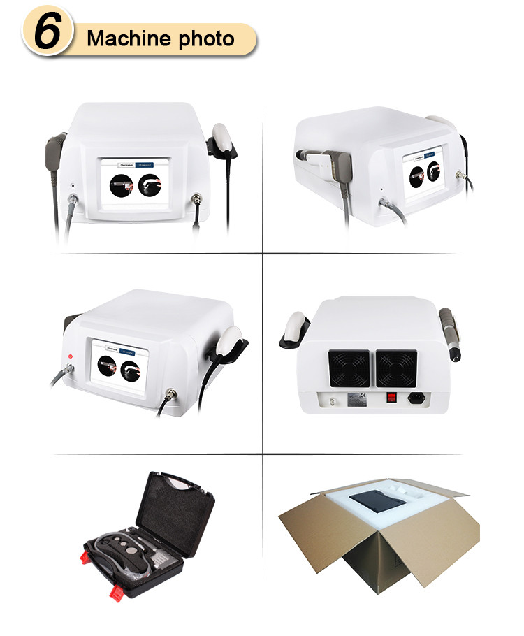 2 Handles Shockwave Ultrasound Physiotherapy Machine For Pain Treatment