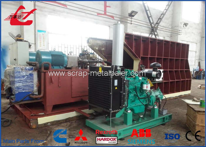 Automatic Hydraulic Scrap Metal Shear Horizontal Metal Shear With Mitsubishi / Siemens PLC