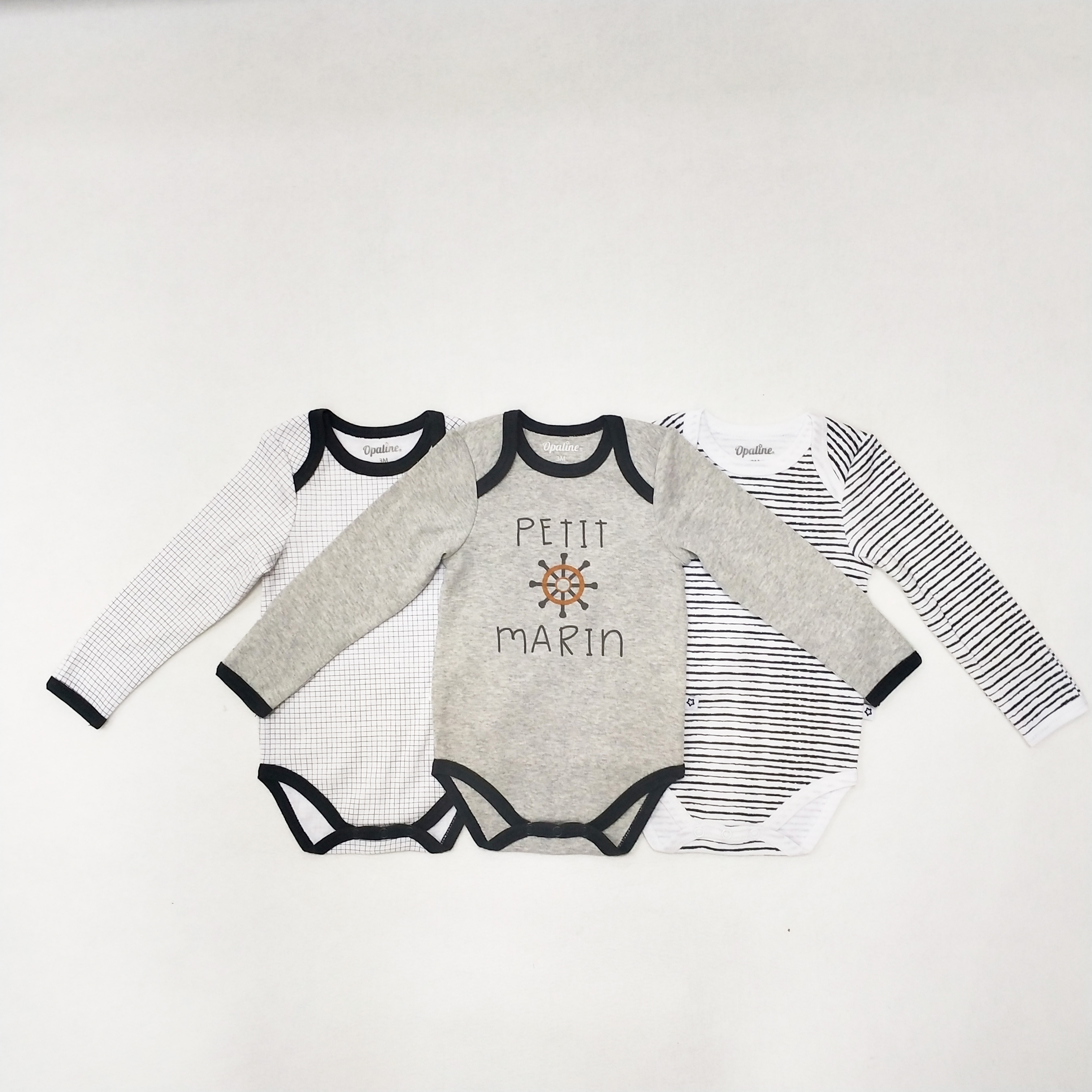 Comfortable and Cute 100% Cotton Longsleeve Infant Bodysuit with Ruffle Detailing