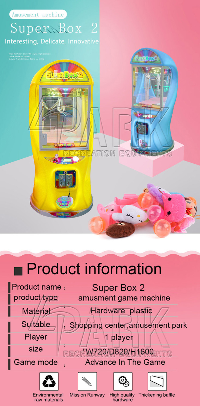 Luxury And Atttractive Crane Game Machine For Amusement Park