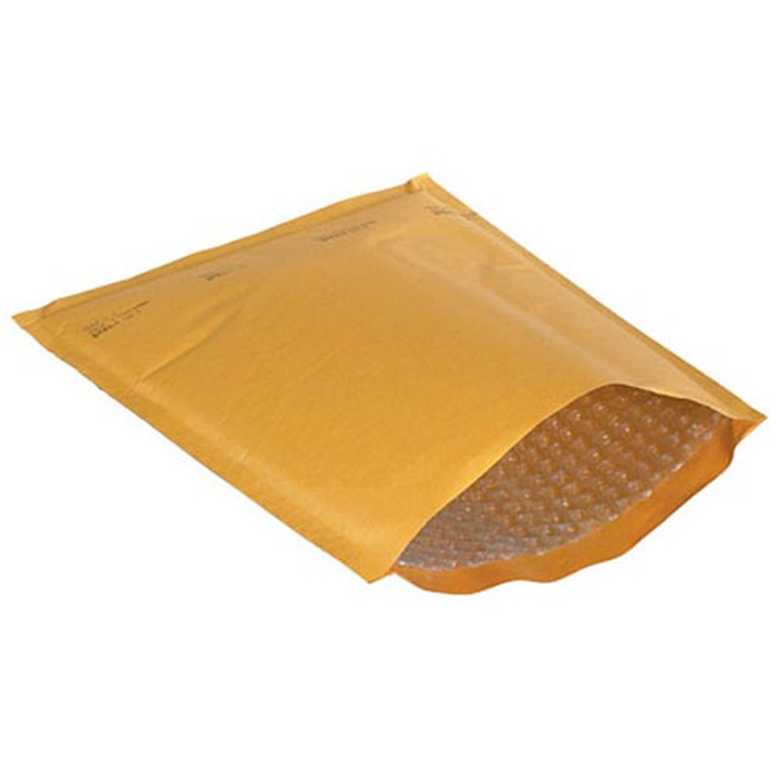 Recyclable Kraft Paper Bubble Mailers , Courier Packing Bags Wrinkle Resistant