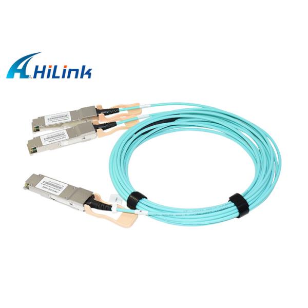 QSFP AOC Optical Active Cable 200G QSFP56 To 2 X QSFP28 AOC Ethernet Cable