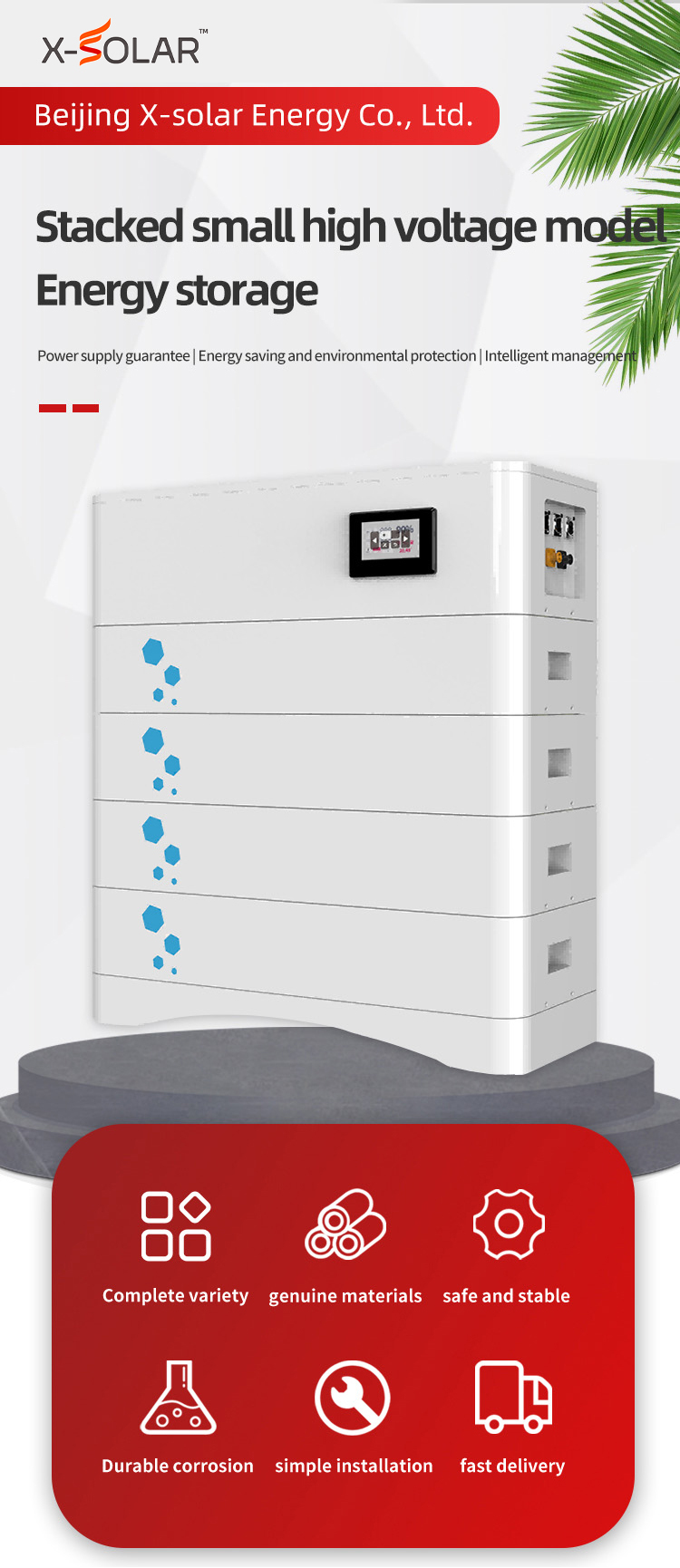 Oth-52.1V 100ah Unit 10kw Solar System Energy Storage