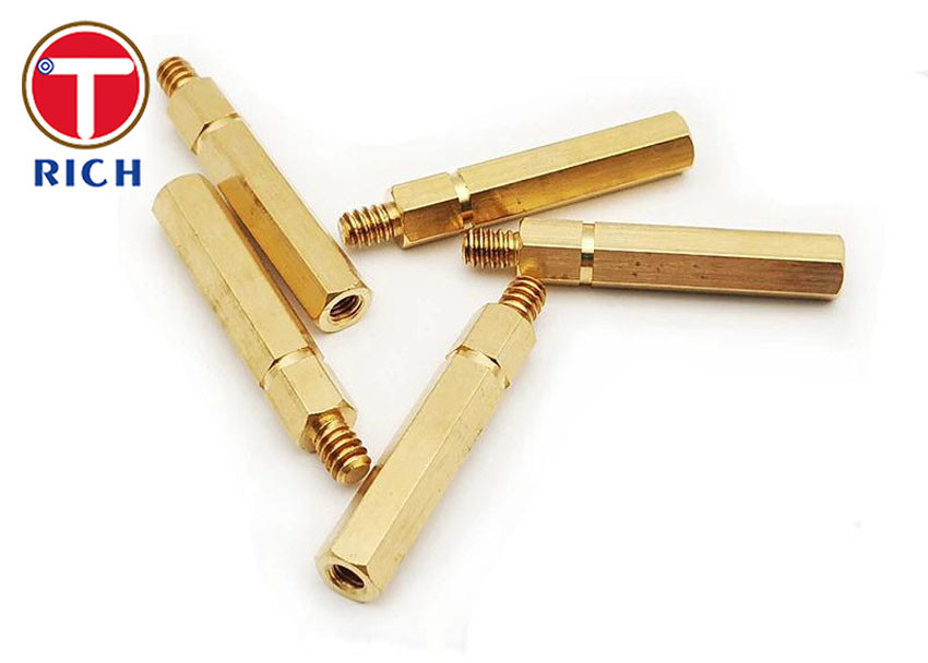 OEM CNC Brass Parts For Copper Fiber Optic AC / DC Pin Metal Processing