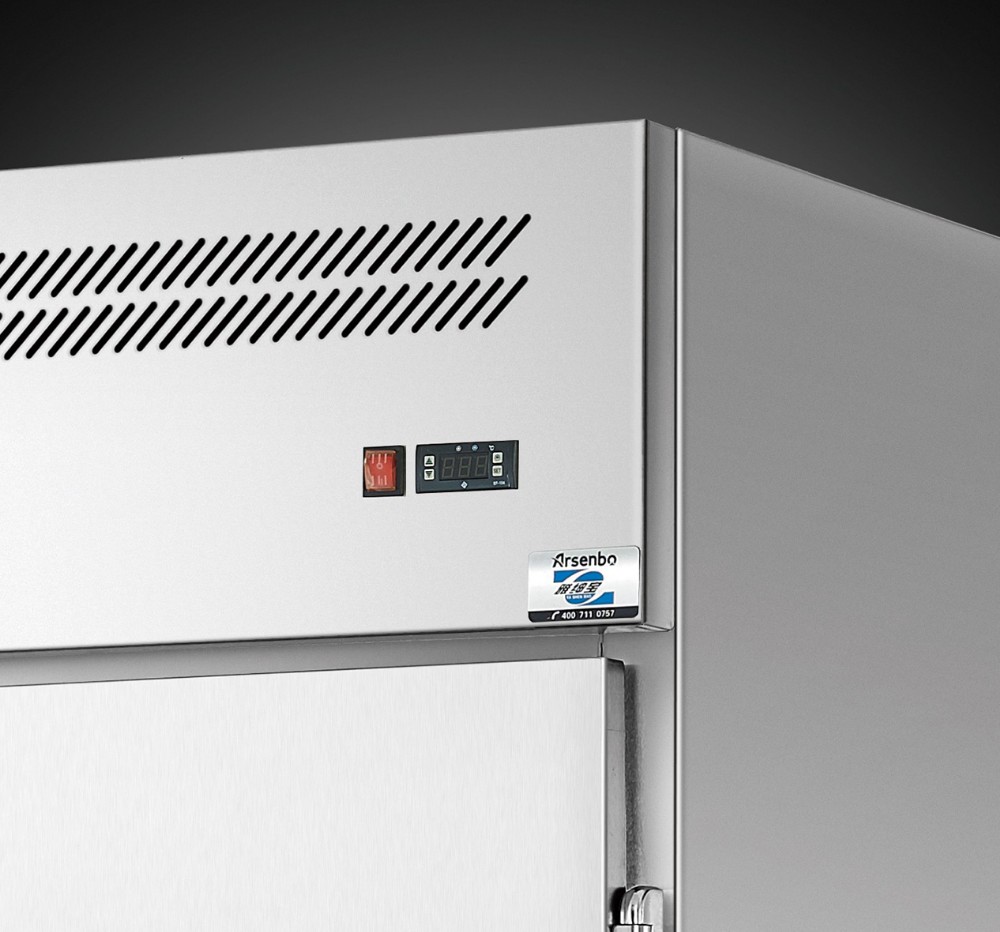Arsenbo 420W Kitchen Fridge Freezer Antiwear Stainless Steel