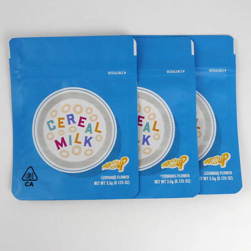 3.5g Childproof Plastic Herb Bags For Packaging Cereal Milk Gary Payton Cookies