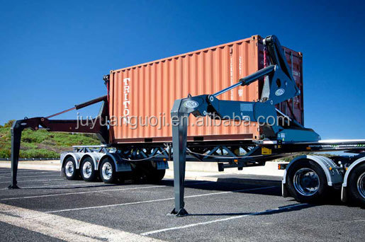 King Pin 2" 50mm JOST 3 Axle Container Side Lifter Semi Trailer for Container Handling