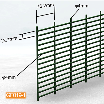 High Security 4.0mm Galvanized Anti Climb Fence 358 Welded Wire Mesh