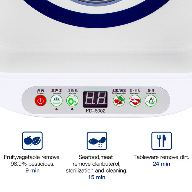 Home Use Large Ultrasonic Fruit And Vegetable Washer Home Appliance Sonicator