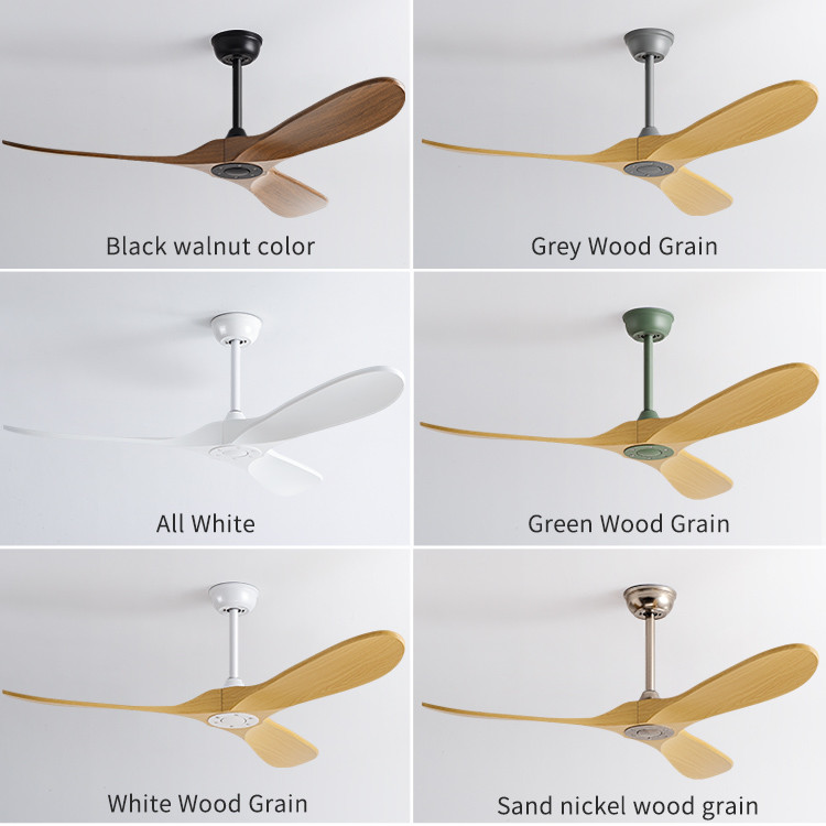 Stylish 52-Inch Large Ceiling Fan with 3 Durable ABS Blades - Modern, Simple Design, Remote Control, Quality Guaranteed