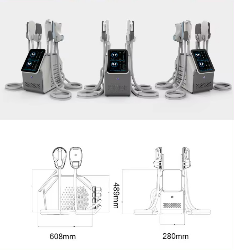 Portable 4 Handle Ems Slim Circslim Contouring Neo Rf Hi Emt Sculpting Machine
