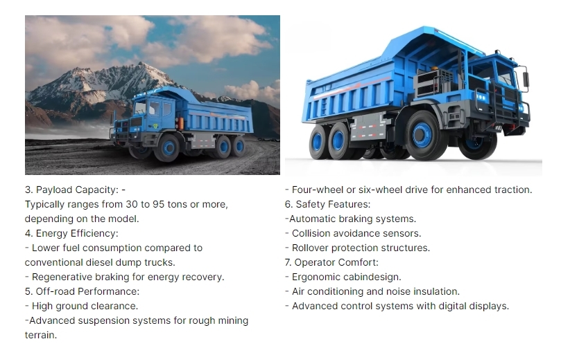 ELECTRIC WIDE BODY MINING DUMP TRUCK FOR SALE