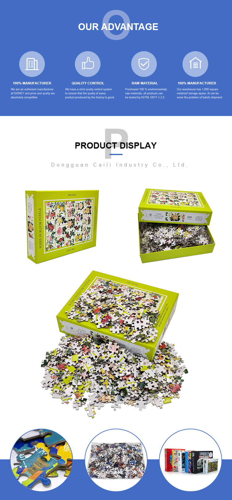 FAMA CMYK Cardboard Printing Paper Puzzle Sublimation 1000pcs