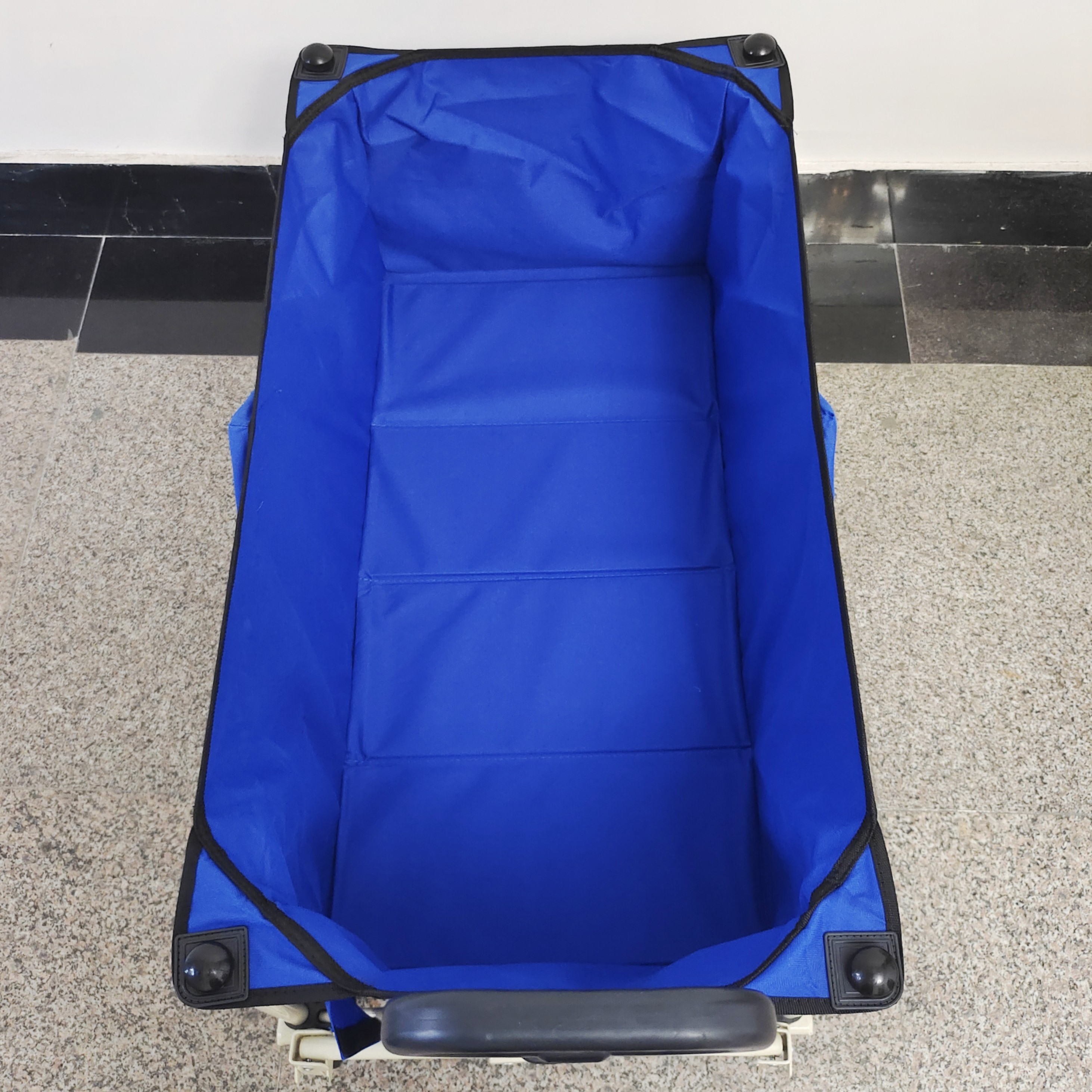 Collapsible Folding Wagon Cart Four Wheels Retractable Handle Heavy Duty Utility Hand Trolley