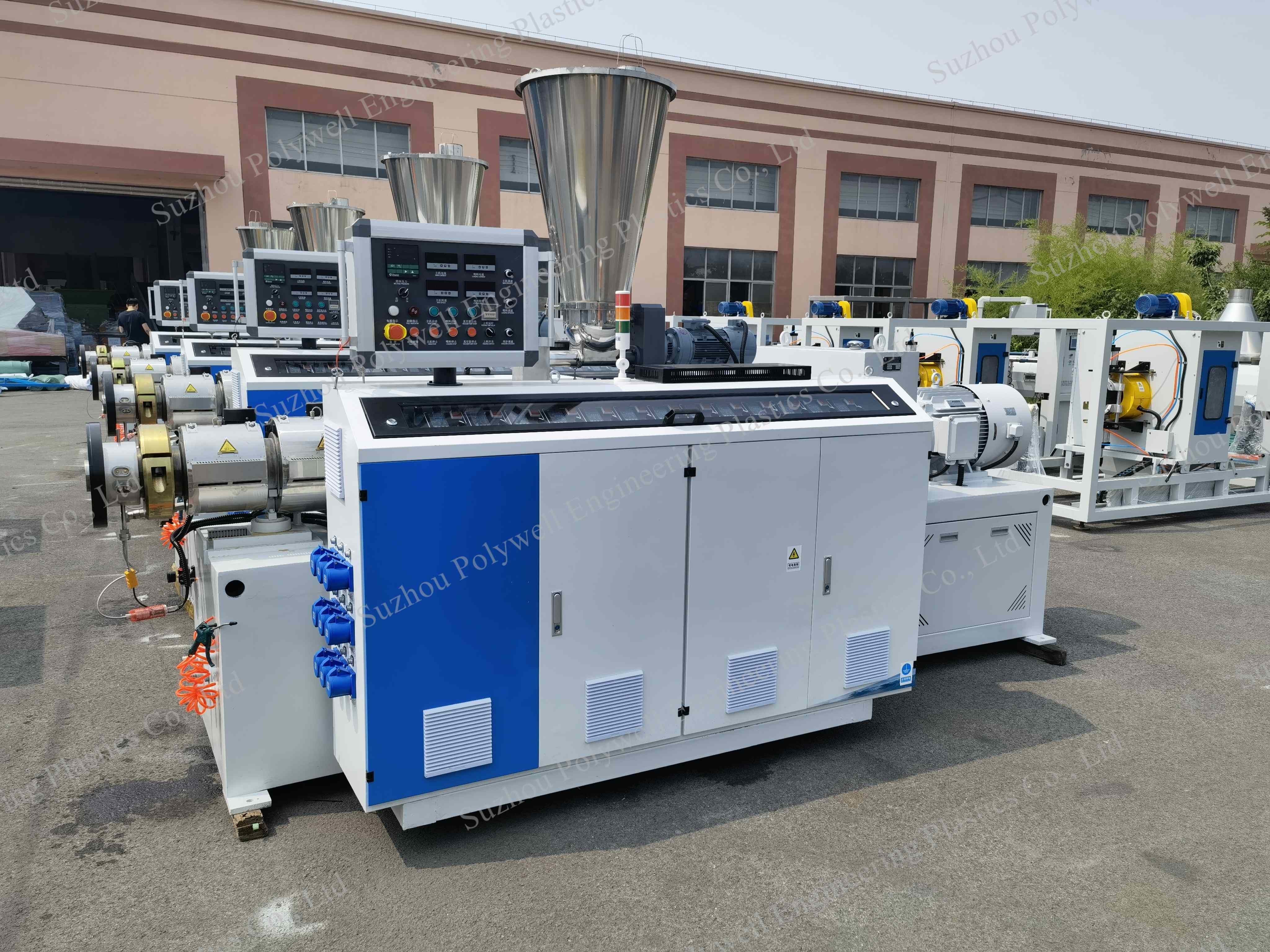 65mm Plastic Twin Screw Extruder PVC UPVC CPVC Pipe Production Line With Customized