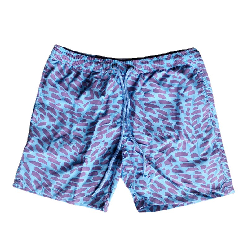Picture Shows Men's Color Changing Quick Dry Beach Shorts for Surfing and Swimming