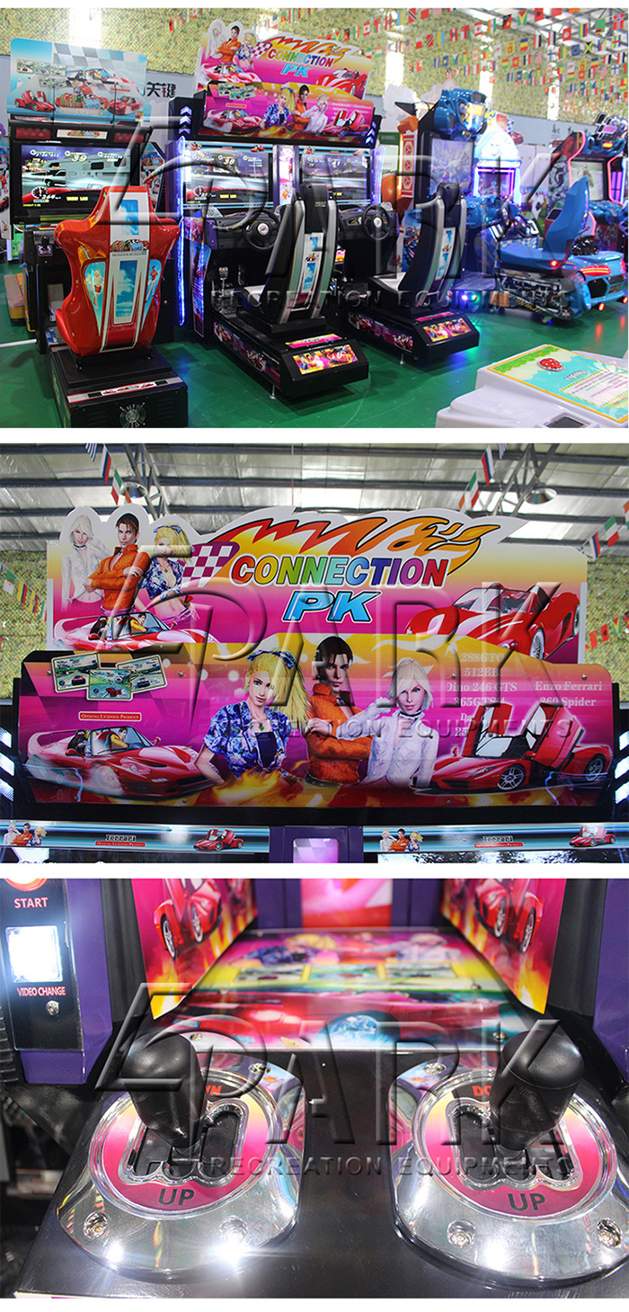 42 Inch Screen Driving Car Racing Game Machine Alloy Steel Structure