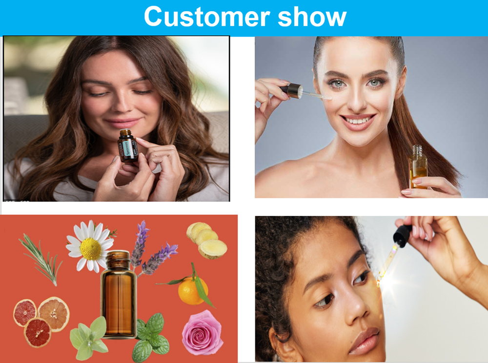 Wholesale Cheap 10ml 20ml 30ml 50ml Black Glass Dropper Bottle Bottle Essential Oil Glass Bottle Childproof Screw Cap Cosmetic Package