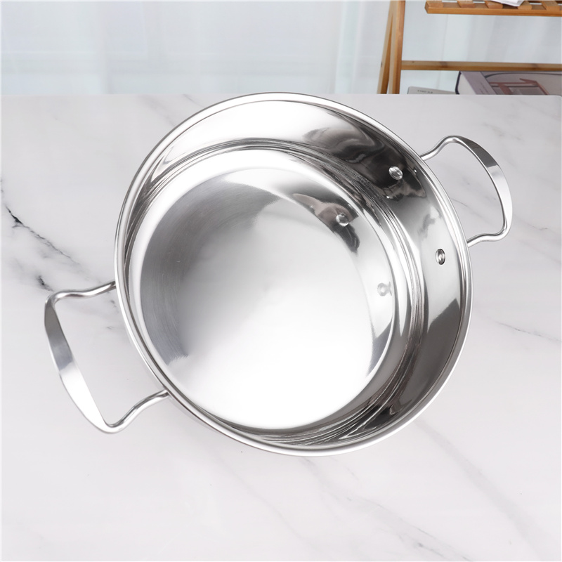 Non Stick 201 Stainless Steel 3pcs Hot Pot Stock Soup Pot