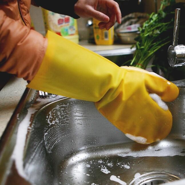 PU Sponge Cleaning Gloves Dishwashing Sponge Gloves For Household Work