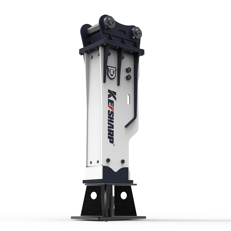 SB50 SB81 Hydraulic Breaker Hammer For Excavators 25 Ton Through Bolts Diaphragm Rock