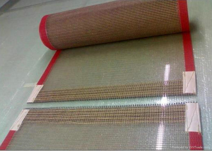 Weather Resistant PTFE Fabric , 0.5×1mm PTFE Mesh Belt Premium Grade