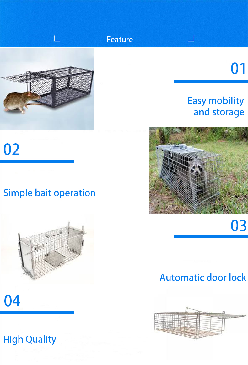 2mm Dia Live Cage Traps Galvanized Or Pvc Coated