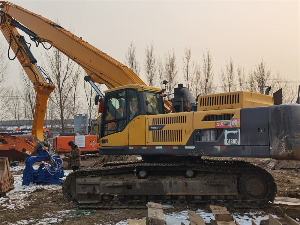 Wear Resistant SK380 Excavator Pile Driver Arm And Long Boom Q345B Q355B Material