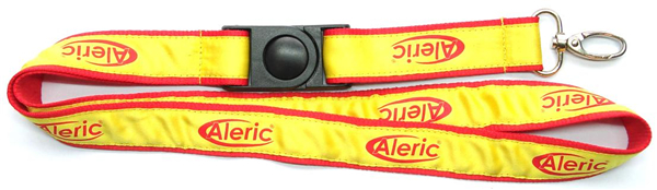 Polyester satin ribbon neck strap lanyards