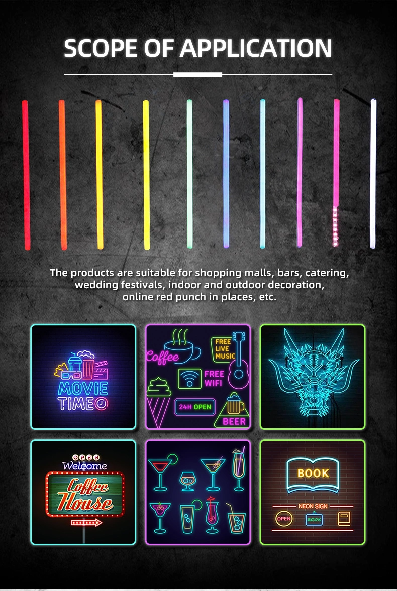 Silicone Extrusion Neon Lights 110V 127V 220V IP65 Waterproof 120leds/m SMD 2835 Led