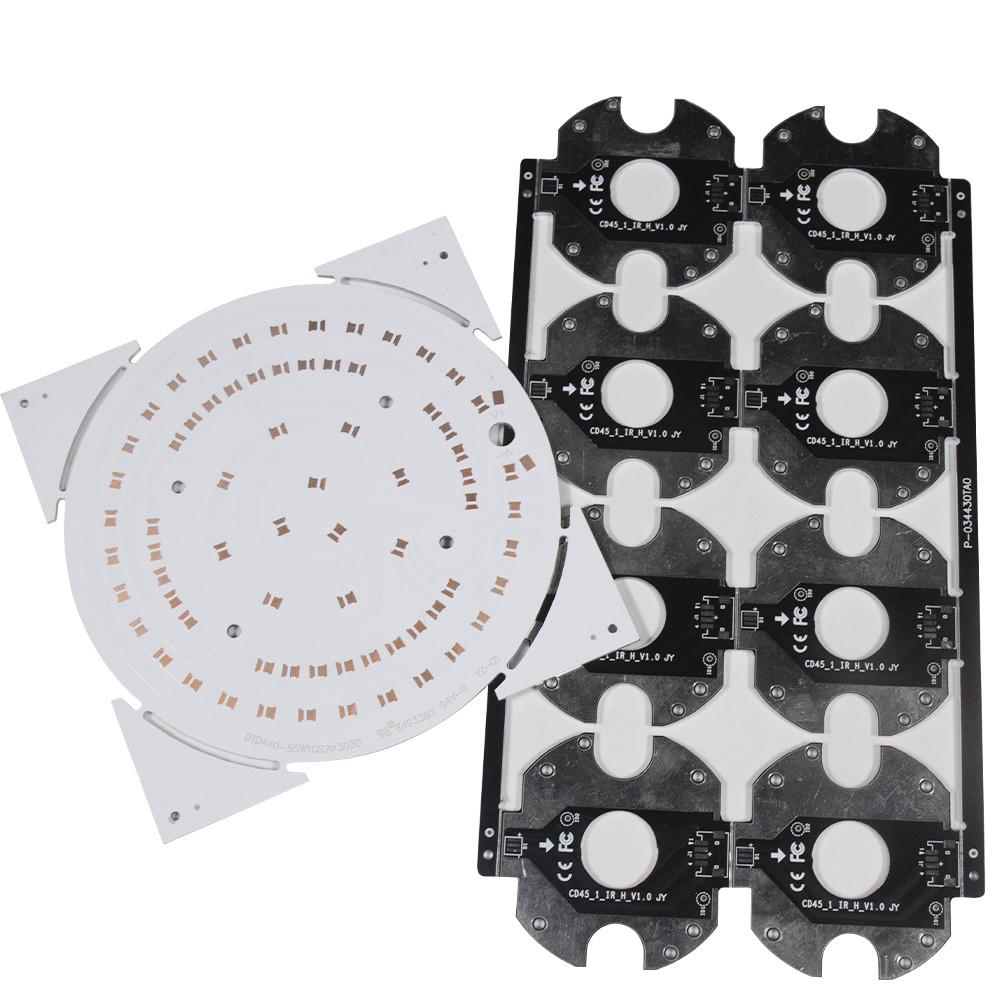 Aluminum Thickness 1.6mm SMD LED Circuit Board Round Single Sided