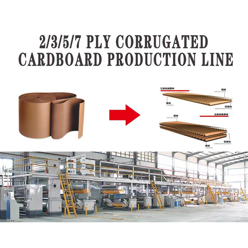 Steam Heating Packaging Line For Corrugated Paper Board Production Speed 0-200m/min