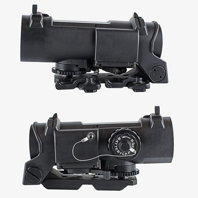 Black 4X32 F Tactical Rifle Scope Red Illuminated 11 Levels Brightness For Air Soft Riflescopes