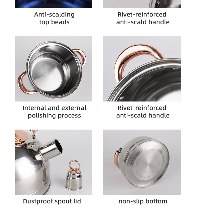 Non Stick Kitchen Stainless Steel Cookware Set With Glass Lid