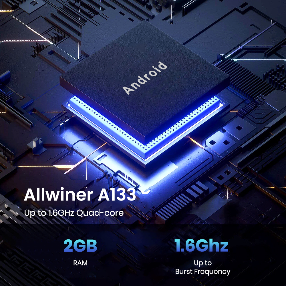 Allwinner A133 Quad Core 10.1 Inch Android Laptop 2GB RAM 64GB Storage For Students Education