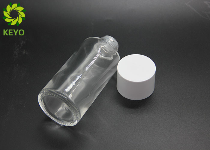 100ml Flat Shoulder Body Oil Glass Bottle With Screw Cap