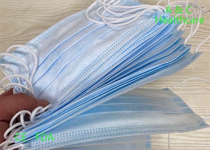 Green Polypropylene Mouth Protection Mask ASTM D3776/ASTM D 5035 Standard