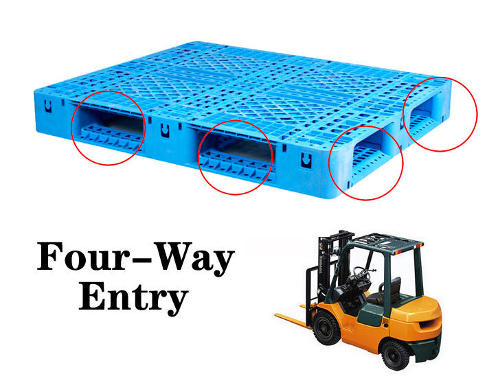 43 X 43 42 X 42 40 X 40 Industrial Plastic Pallet For Warehouse PP Material