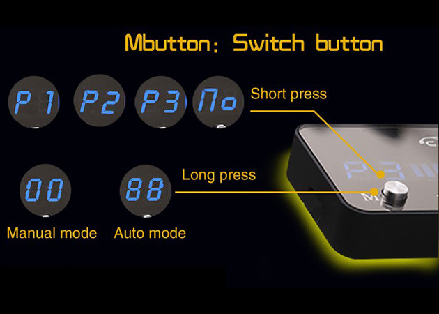 7 MODE Car Throttle Controller Metal Panel Throttle Accelerator Control