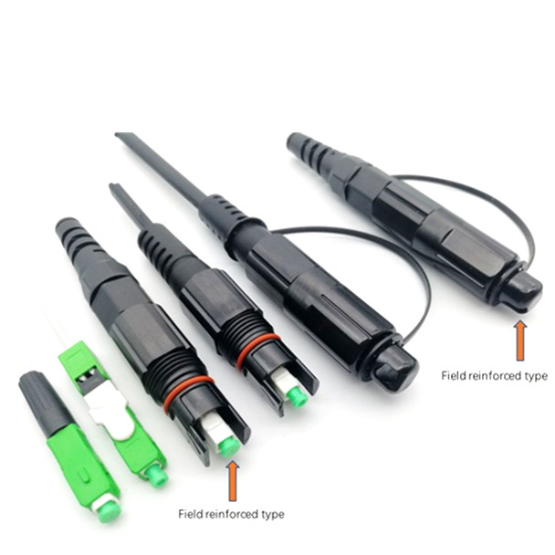 Mini SC/APC Fiber Optic Cable Connectors LSZH Jacket IP67 SC Field Installable
