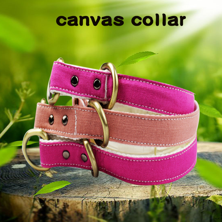 C506 Wholesale Canvas Adjustable Sublimation Dog Collars and Leads, Dog Collar Making Supplies