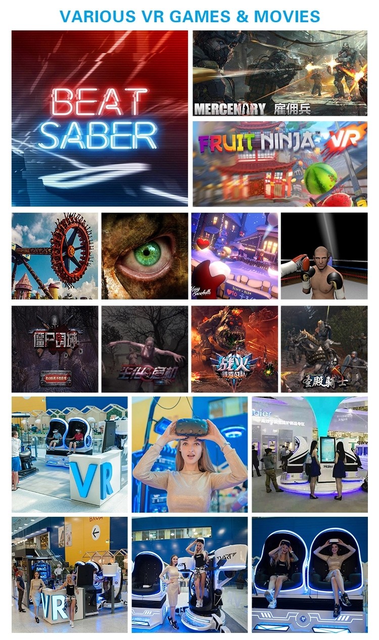 9D VR Egg / Racing Car Simulator Space Themed Virtual Reality Park for Play Game