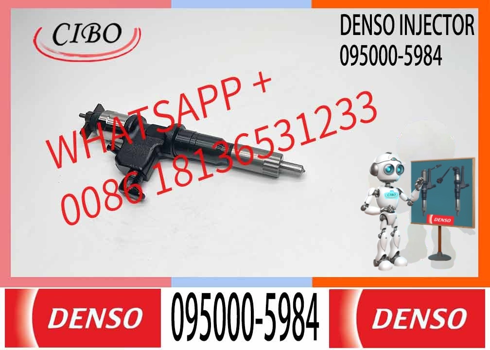 Neutral And New Common Rail Fuel Injector 095000-5984 For HI-ON 6WF1 6UZ1 Engine 8-97603099-3