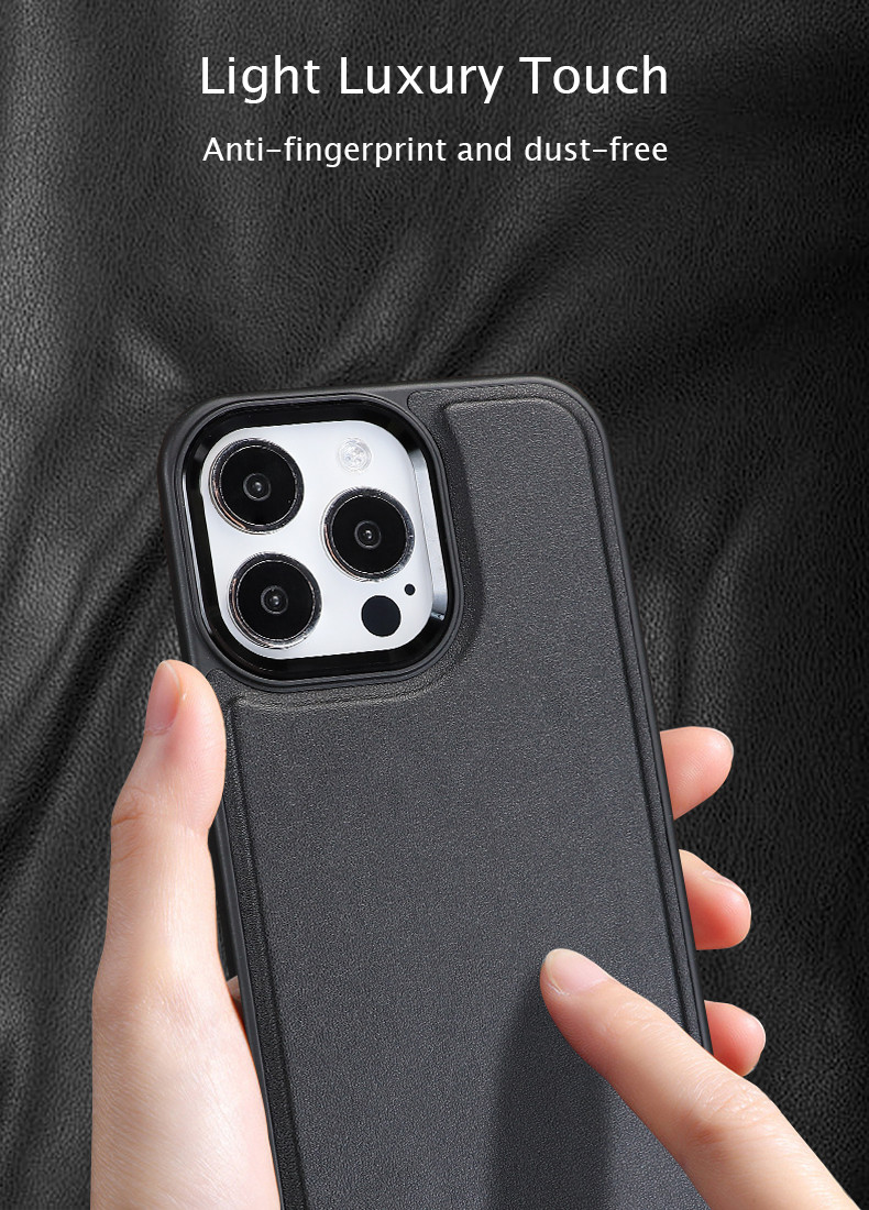 PU Leather Phone Case Shockproof Mobile Cover 60g For IPhone 16 15 Pro Max