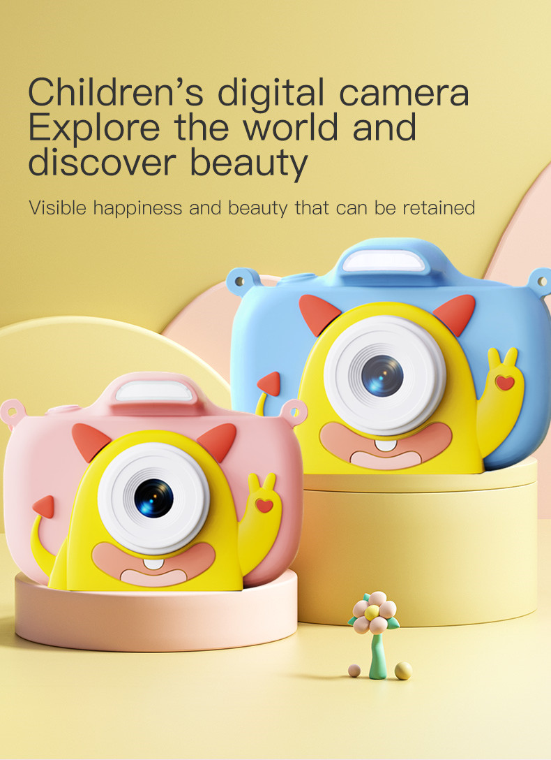 Mini Camera Kids Camera 1080P HD Digital Video Camera Kids Digital Camera With Silicone Unicorn Case Camera for Kids