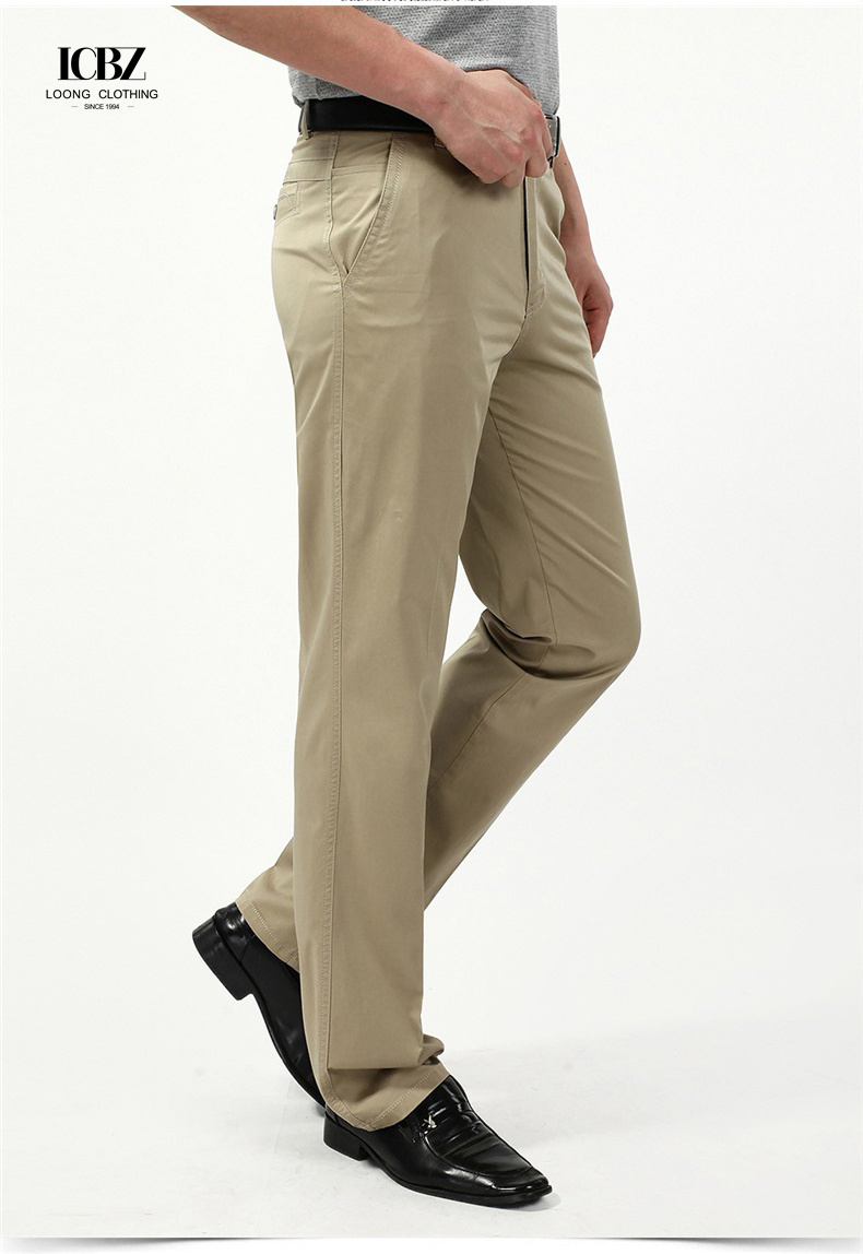 Cargo Pants for Men 2022 Spring and Summer Thin High Waist Straight Dad Dress Pant