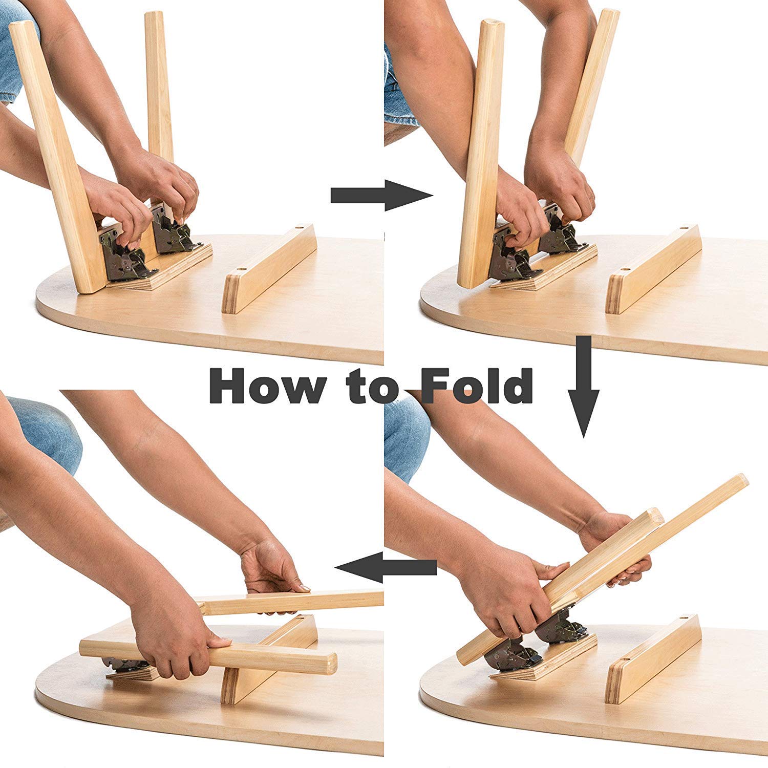 Folding Table leg Extension Support for Table Bed Leg Bronze Steel Foldable Hinge