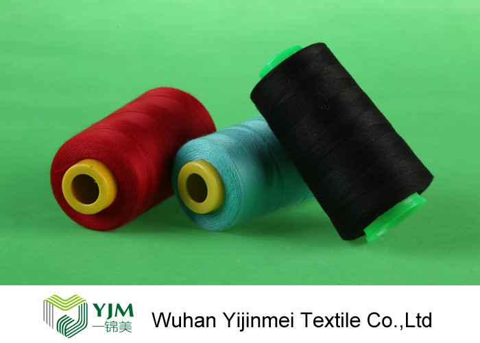 High Tenacity Polyester Core Spun Thread / Poly Poly Core Yarn For Jeans Sewing