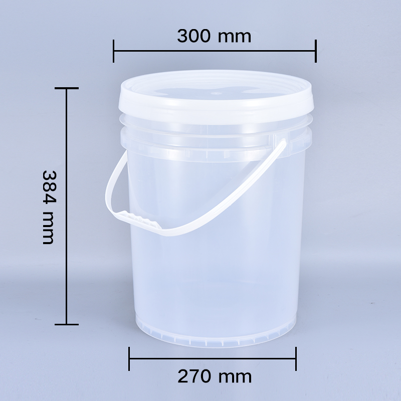 1L 2L 3L 4L 5L Empty Plastic Paint Bucket With Lids For Industrial Pail With White Lid